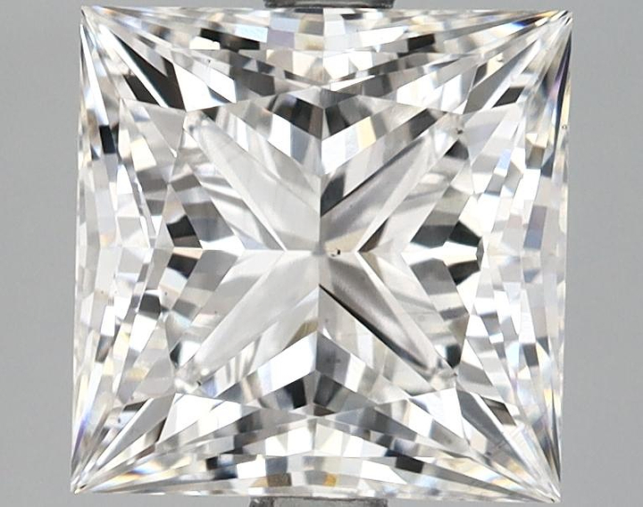 3.05 Carat Princess Shaped Ideal Cut VS2 IGI Certified Lab Grown Diamond