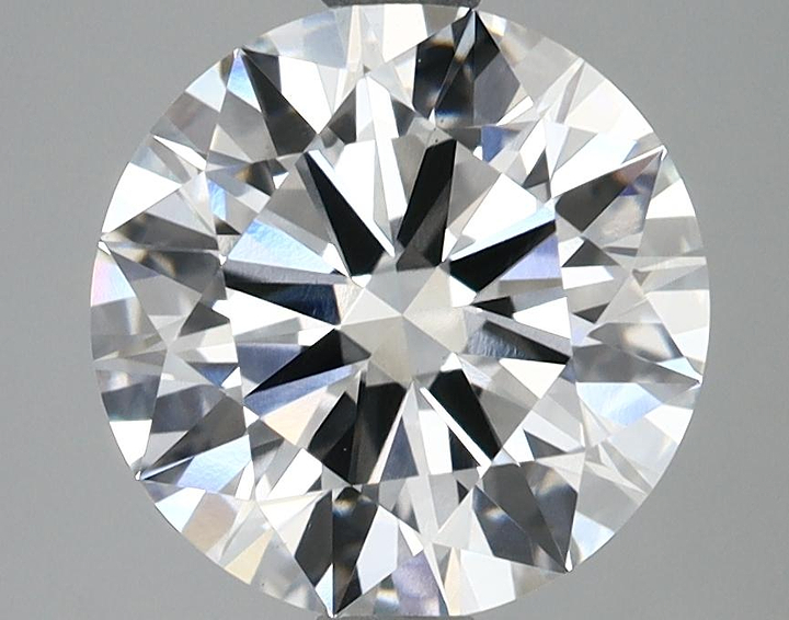 2.96 Carat Round Shaped Ideal Cut VVS2 IGI Certified Lab Grown Diamond