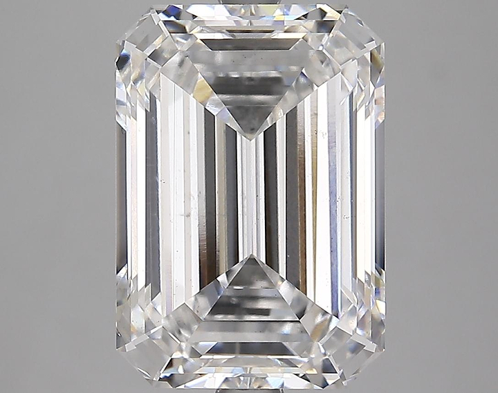 5.76 Carat Emerald Shaped Ideal Cut VS2 IGI Certified Lab Grown Diamond