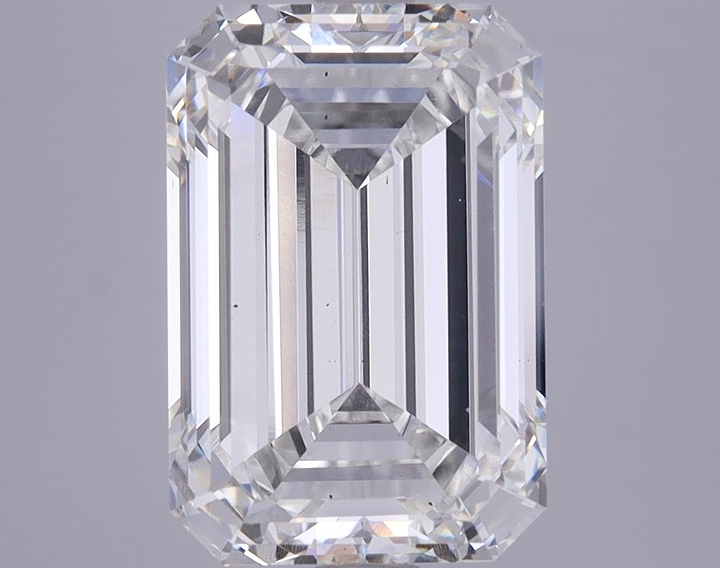 5.06 Carat Emerald Shaped Excellent Cut VS2 GIA Certified Lab Grown Diamond