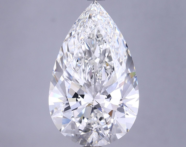 4.82 Carat Pear Shaped Ideal Cut VS1 GIA Certified Lab Grown Diamond