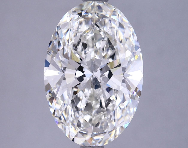 4.12 Carat Oval Shaped Ideal Cut VVS2 GIA Certified Lab Grown Diamond