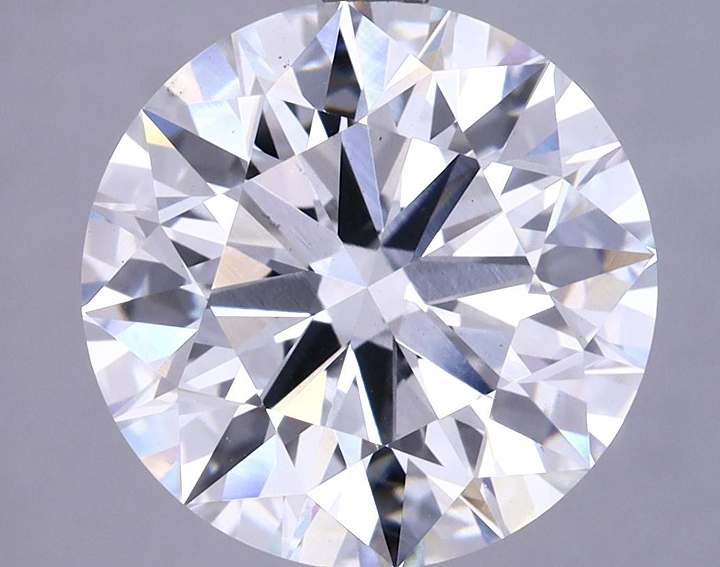 5.42 Carat Round Shaped Excellent Cut VS2 GIA Certified Lab Grown Diamond