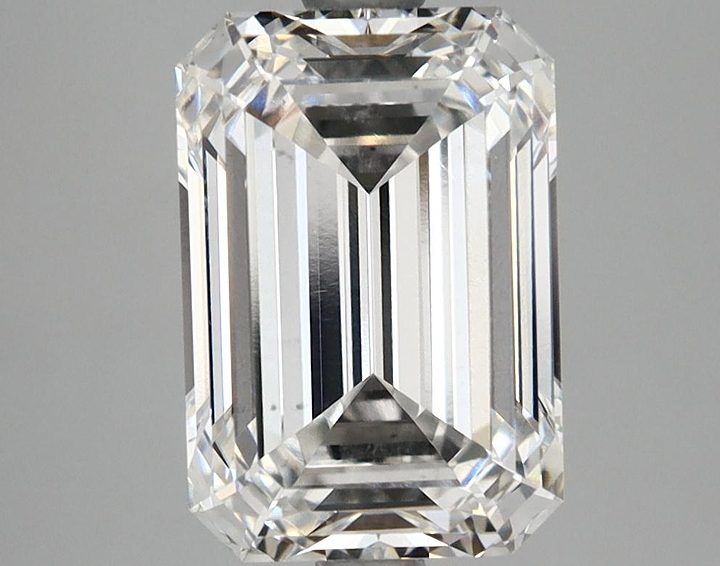 3.61 Carat Emerald Shaped Ideal Cut VS2 GIA Certified Lab Grown Diamond