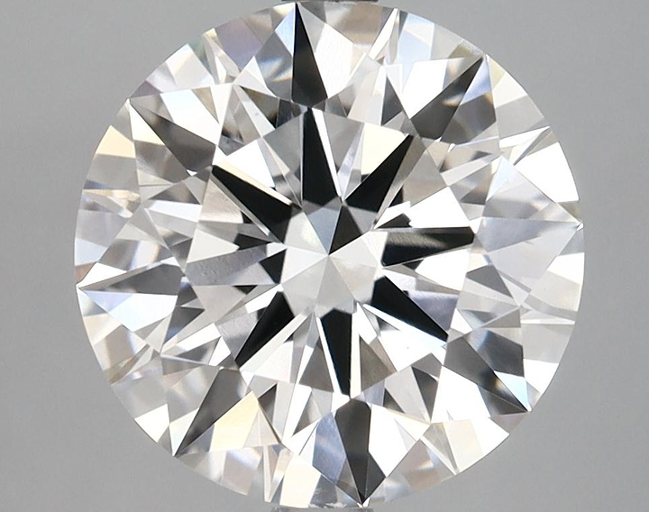 4.09 Carat Round Shaped Ideal Cut VVS2 IGI Certified Lab Grown Diamond