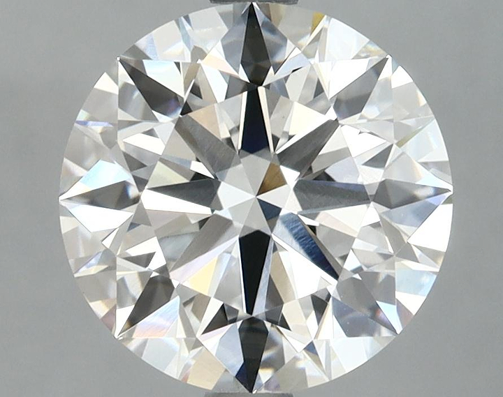 3.09 Carat Round Shaped Ideal Cut VVS2 IGI Certified Lab Grown Diamond