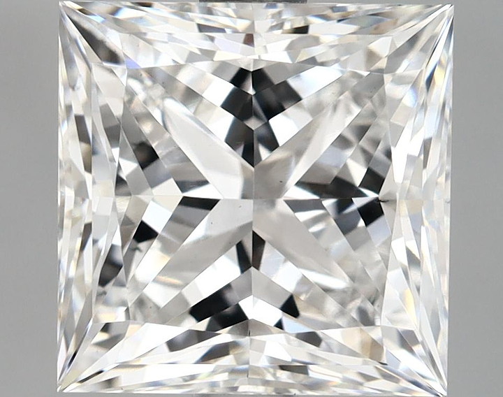 2.71 Carat Princess Shaped Ideal Cut VS1 IGI Certified Lab Grown Diamond