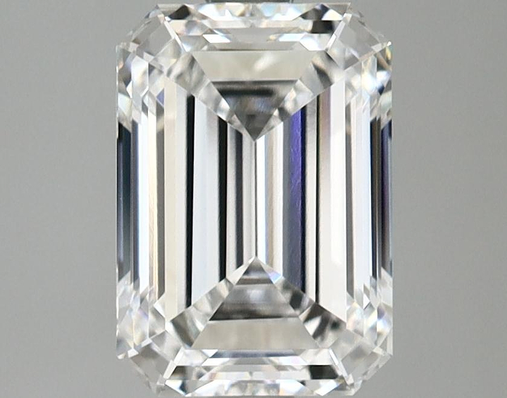 2.1 Carat Emerald Shaped Ideal Cut VVS2 IGI Certified Lab Grown Diamond