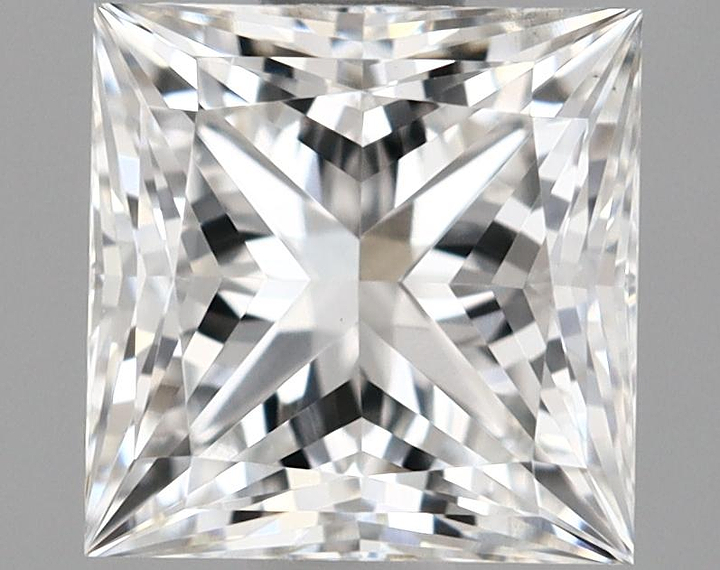 1.84 Carat Princess Shaped Ideal Cut VS1 IGI Certified Lab Grown Diamond
