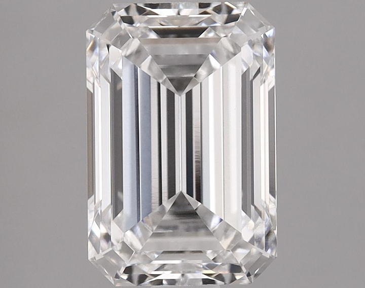 2.03 Carat Emerald Shaped Excellent Cut VVS2 IGI Certified Lab Grown Diamond