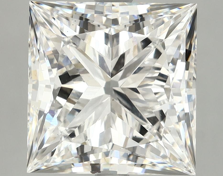 5.53 Carat Princess Shaped Ideal Cut VS2 IGI Certified Lab Grown Diamond