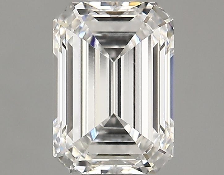 1.44 Carat Emerald Shaped Ideal Cut VVS2 IGI Certified Lab Grown Diamond