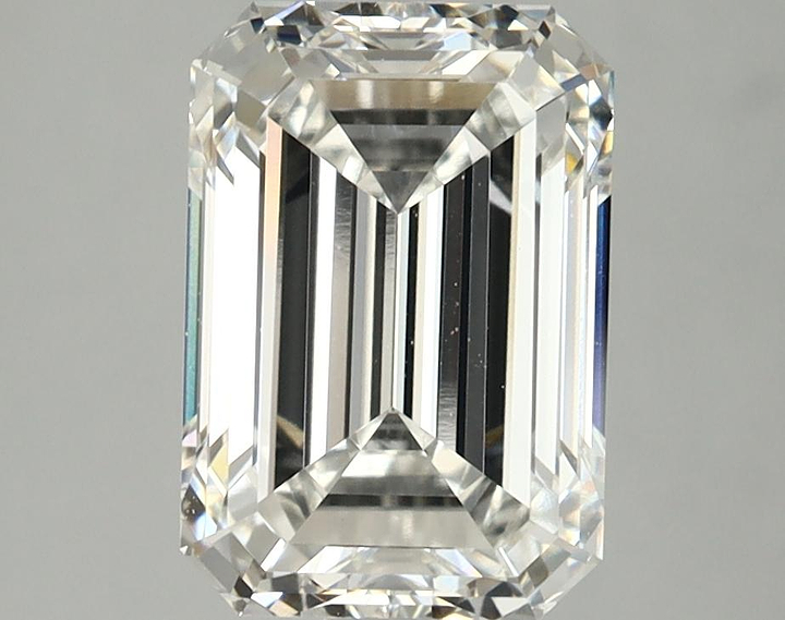 3.07 Carat Emerald Shaped Ideal Cut VVS2 IGI Certified Lab Grown Diamond