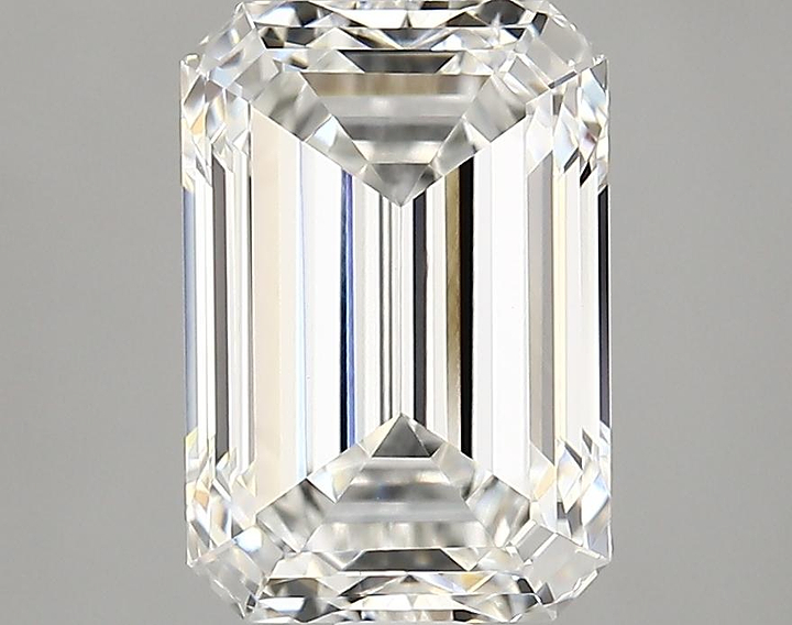 2.98 Carat Emerald Shaped Ideal Cut VVS2 IGI Certified Lab Grown Diamond