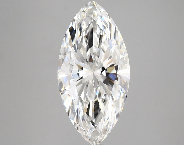 3.02 Carat Marquise Shaped Ideal Cut VVS2 IGI Certified Lab Grown Diamond