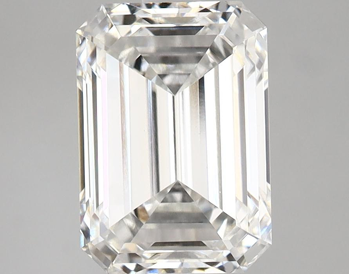 2.58 Carat Emerald Shaped Ideal Cut VVS2 IGI Certified Lab Grown Diamond