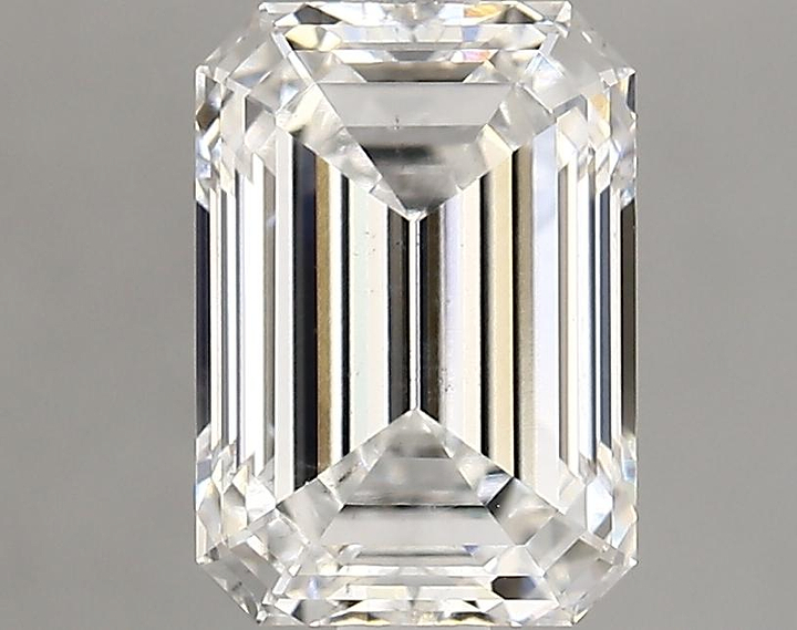 2.56 Carat Emerald Shaped Ideal Cut VS2 IGI Certified Lab Grown Diamond
