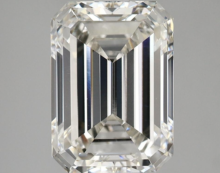 3.01 Carat Emerald Shaped Ideal Cut VVS2 IGI Certified Lab Grown Diamond