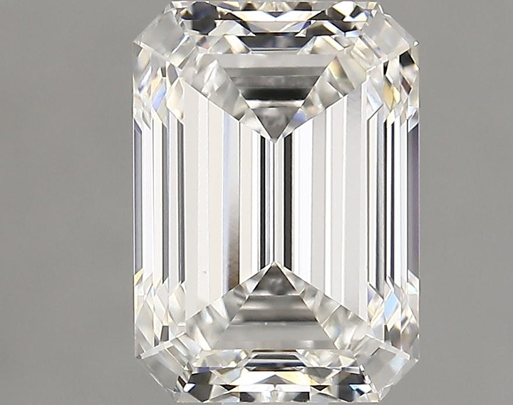 2.03 Carat Emerald Shaped Ideal Cut VVS1 IGI Certified Lab Grown Diamond