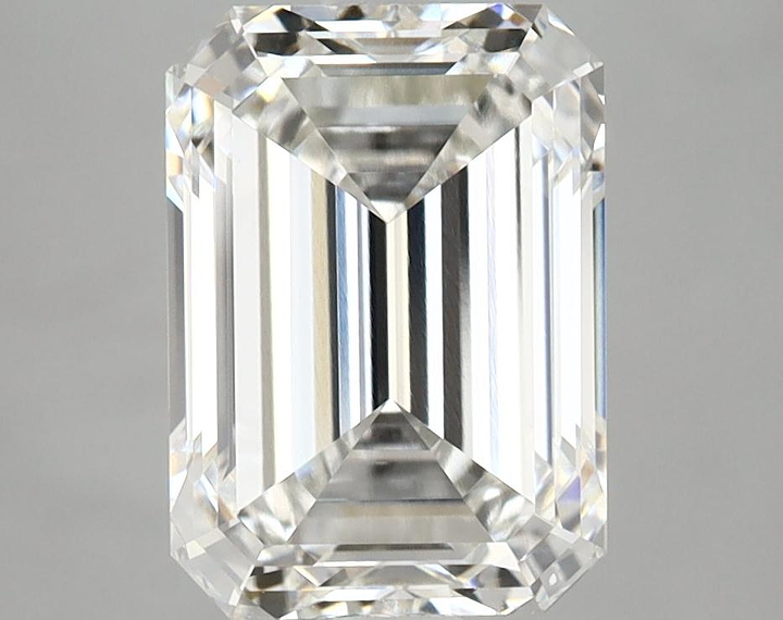 3.06 Carat Emerald Shaped Ideal Cut VVS2 IGI Certified Lab Grown Diamond