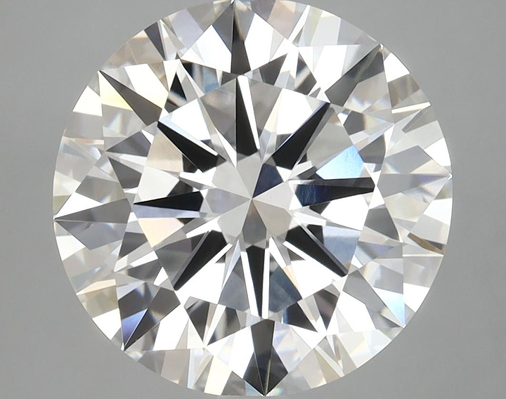 5.54 Carat Round Shaped Excellent Cut VVS2 IGI Certified Lab Grown Diamond