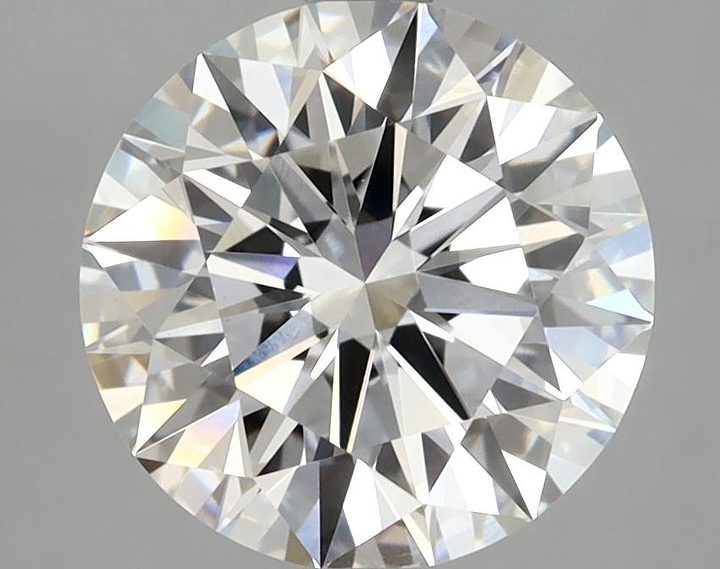 3.08 Carat Round Shaped Ideal Cut VVS2 IGI Certified Lab Grown Diamond