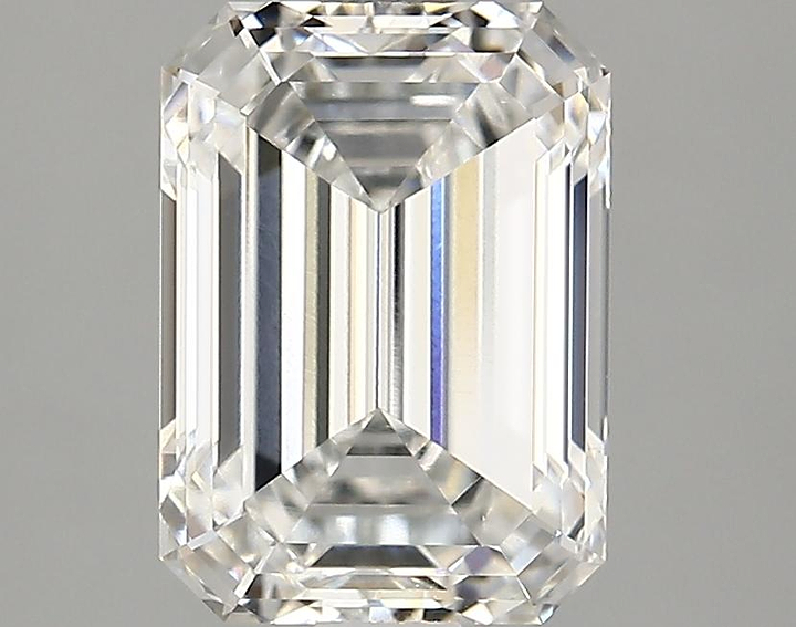 2.87 Carat Emerald Shaped Excellent Cut VVS2 IGI Certified Lab Grown Diamond