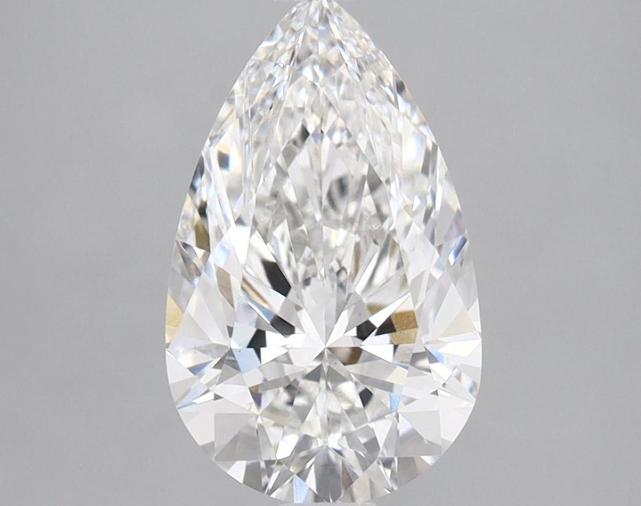 1.64 Carat Pear Shaped Ideal Cut VVS2 IGI Certified Lab Grown Diamond
