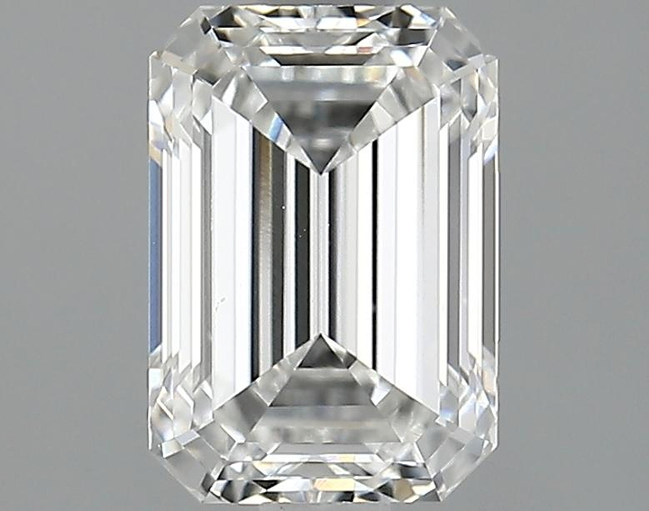 2.06 Carat Emerald Shaped Ideal Cut VVS2 IGI Certified Lab Grown Diamond