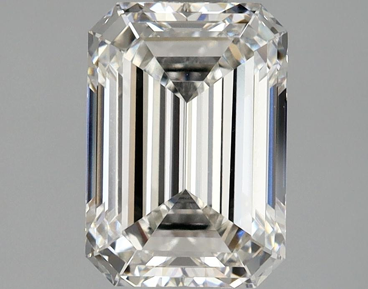 2.1 Carat Emerald Shaped Ideal Cut VVS2 IGI Certified Lab Grown Diamond