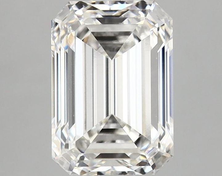 2.06 Carat Emerald Shaped Ideal Cut VVS2 IGI Certified Lab Grown Diamond