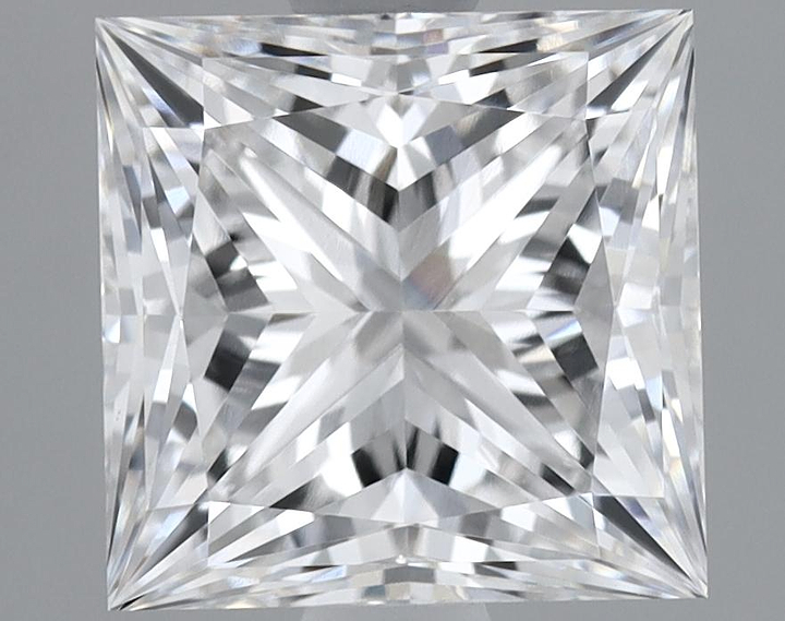 2.09 Carat Princess Shaped Ideal Cut VVS2 IGI Certified Lab Grown Diamond