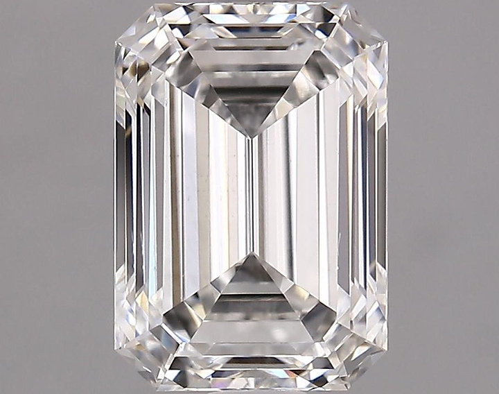2.1 Carat Emerald Shaped Ideal Cut VVS2 IGI Certified Lab Grown Diamond