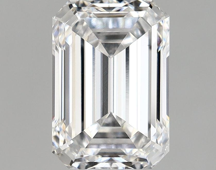 2.1 Carat Emerald Shaped Ideal Cut VVS1 IGI Certified Lab Grown Diamond