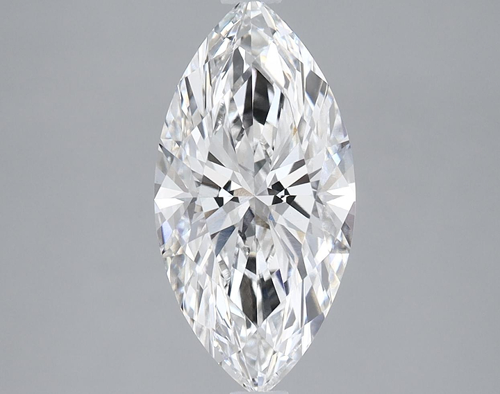 2.04 Carat Marquise Shaped Ideal Cut VVS2 IGI Certified Lab Grown Diamond
