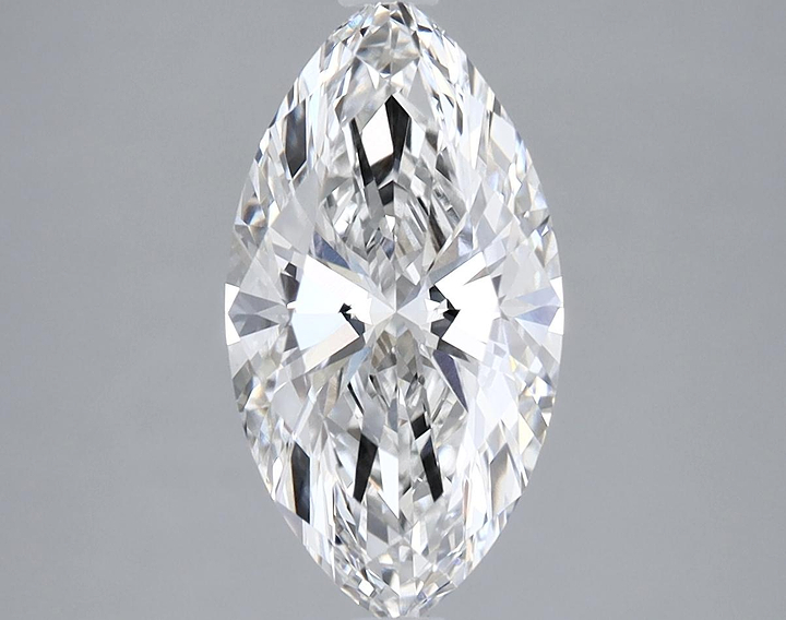 2.08 Carat Marquise Shaped Excellent Cut VVS2 IGI Certified Lab Grown Diamond