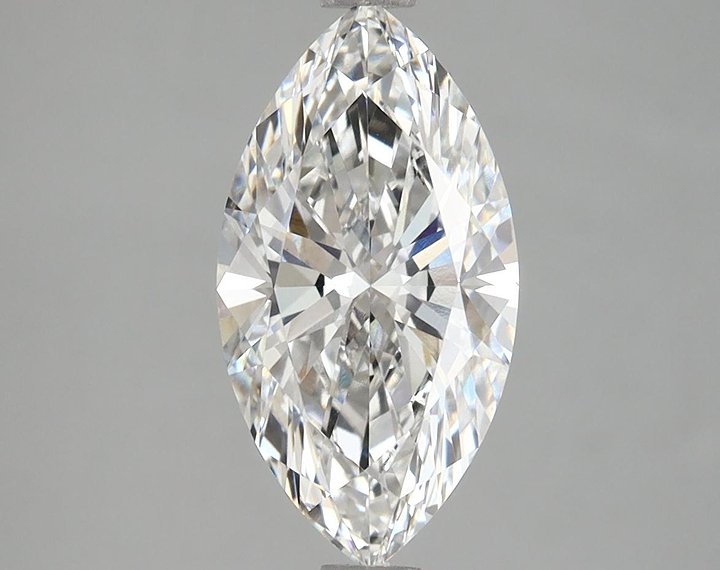2.05 Carat Marquise Shaped Excellent Cut VVS2 IGI Certified Lab Grown Diamond