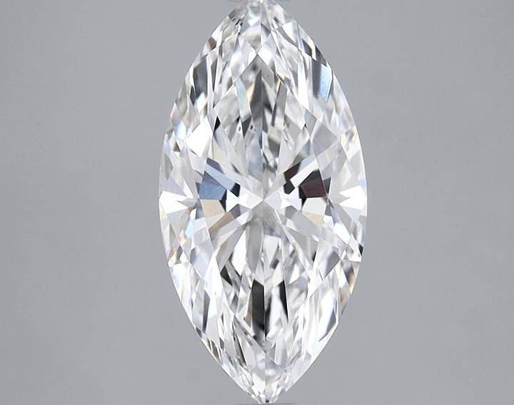 2.01 Carat Marquise Shaped Ideal Cut VVS2 IGI Certified Lab Grown Diamond