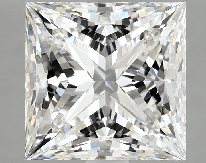 4.04 Carat Princess Shaped Ideal Cut VS1 IGI Certified Lab Grown Diamond