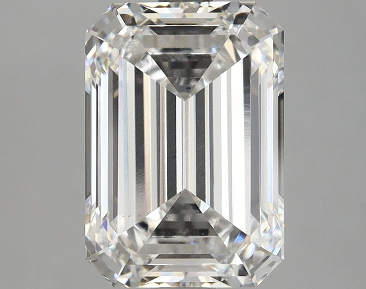3.1 Carat Emerald Shaped Ideal Cut VVS2 IGI Certified Lab Grown Diamond