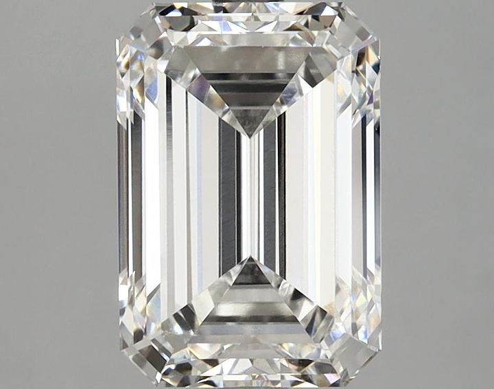 3.09 Carat Emerald Shaped Ideal Cut VVS2 IGI Certified Lab Grown Diamond
