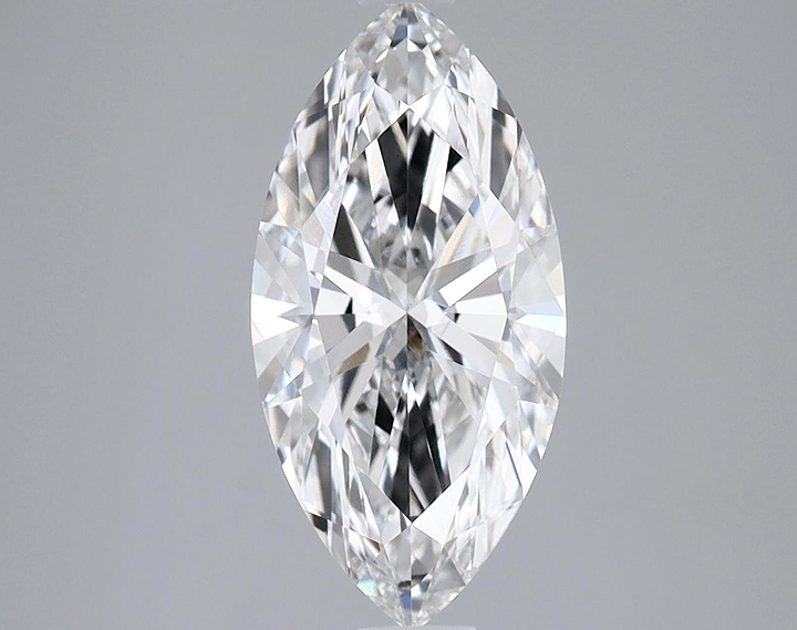 2.01 Carat Marquise Shaped Ideal Cut VVS2 IGI Certified Lab Grown Diamond