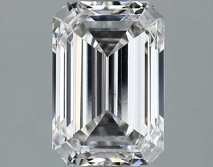 2.06 Carat Emerald Shaped Ideal Cut VVS2 IGI Certified Lab Grown Diamond