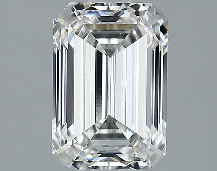 2.09 Carat Emerald Shaped Ideal Cut VVS2 IGI Certified Lab Grown Diamond