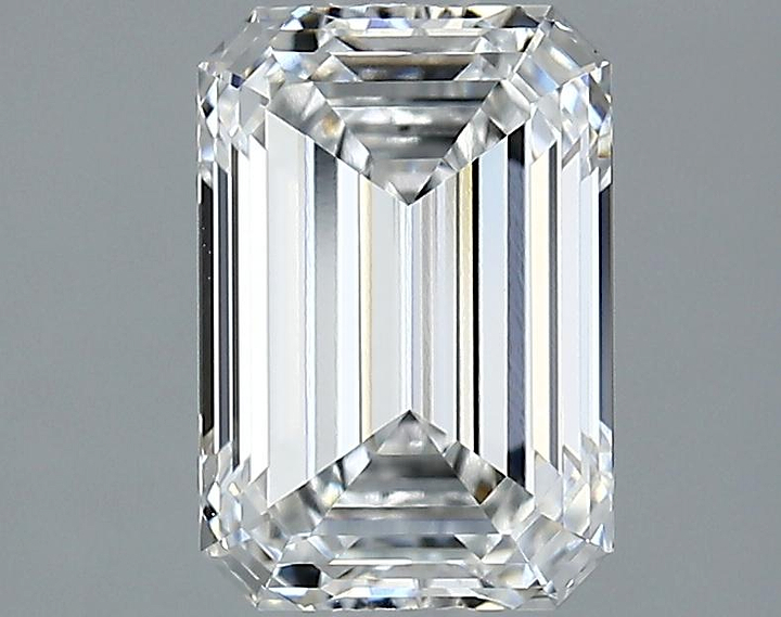 2.07 Carat Emerald Shaped Ideal Cut VVS2 IGI Certified Lab Grown Diamond