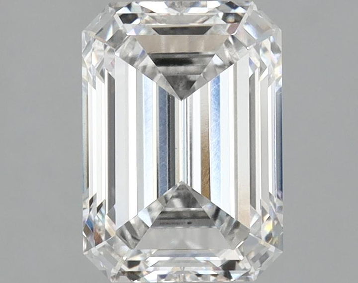 2.03 Carat Emerald Shaped Ideal Cut VVS2 IGI Certified Lab Grown Diamond
