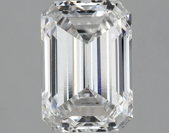 2.34 Carat Emerald Shaped Ideal Cut VVS2 IGI Certified Lab Grown Diamond