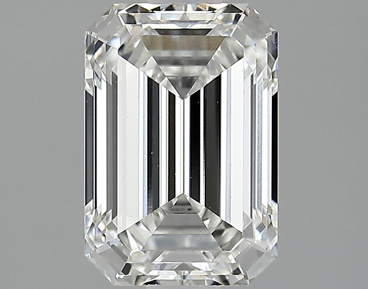 2.51 Carat Emerald Shaped Ideal Cut VVS2 IGI Certified Lab Grown Diamond