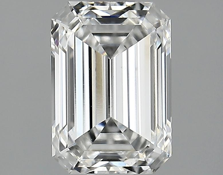2.1 Carat Emerald Shaped Ideal Cut VVS2 IGI Certified Lab Grown Diamond
