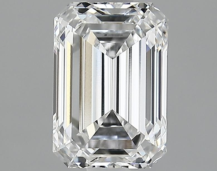 2.01 Carat Emerald Shaped Ideal Cut VVS2 IGI Certified Lab Grown Diamond
